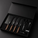 Facas do Chef – Kit Profissional Inox 6 em 1