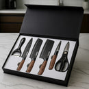 Facas do Chef – Kit Profissional Inox 6 em 1